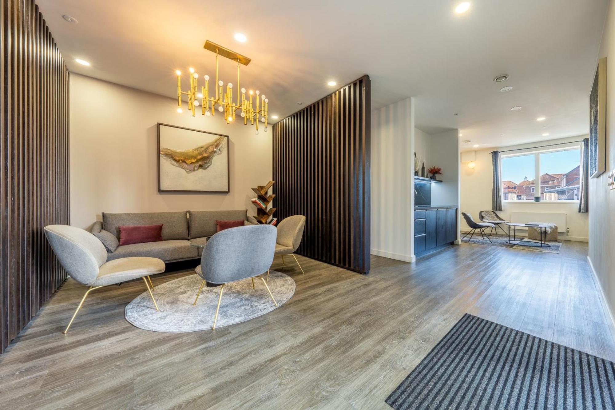 Luxury 1 Bedroom Serviced Apartment With Roof Terrace & Gym Stevenage Exteriör bild